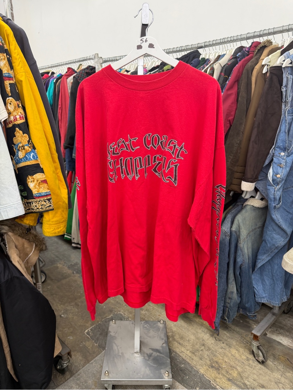 Jesse Who West Coast Choppers 2003 “Choppers for Life” Men’s 3XL Red Long Sleeve